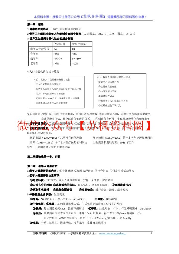老年护理学
